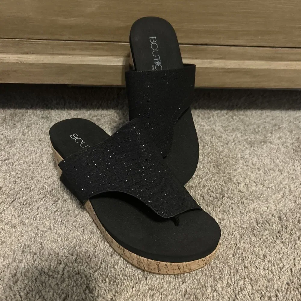 Women's Corky's Sparkle Flirty Sandals Size 8 Great Condition